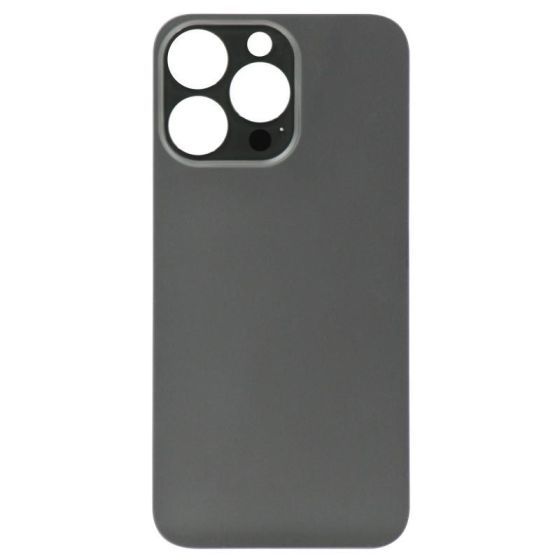 Back Glass (larger camera opening) for use with iPhone 13 Pro Max - Black