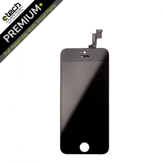 Premium Plus LCD Assembly for use with iPhone 5, Black (Full Assembly)