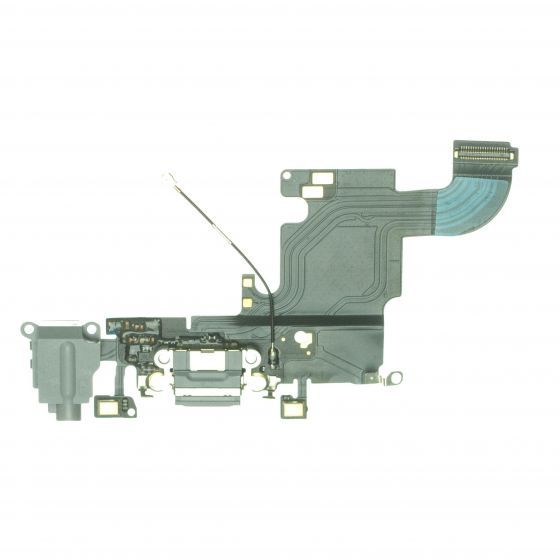 Charging Dock/Headphone Jack Flex Cable for use with the iPhone 6S (4.7), Dark Gray