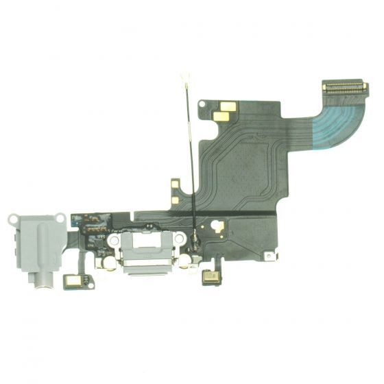 Charging Dock/Headphone Jack Flex Cable for use with the iPhone 6S (4.7"), LIght Gray