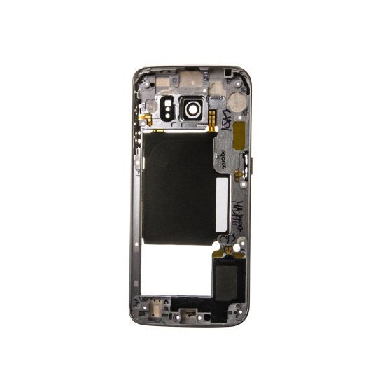 Back Housing for use with Samsung Galaxy S6 Edge G925, with Small Parts, White