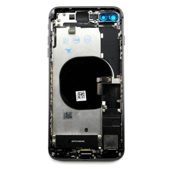 Frame with Small Parts for use with iPhone 8+ (No Logo) (Black)