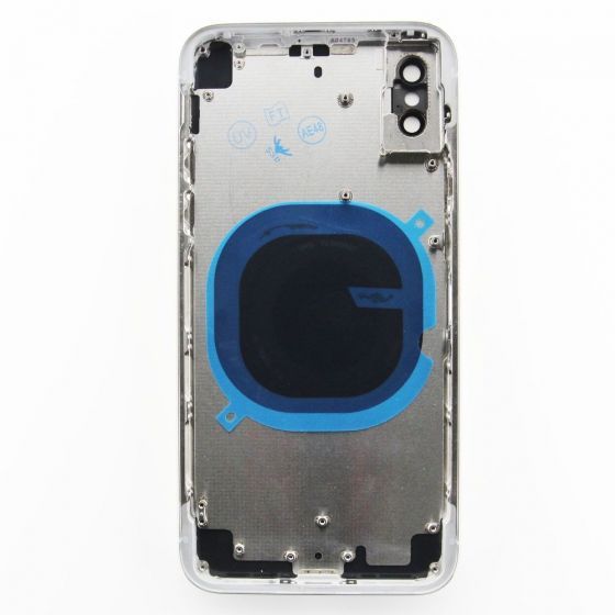 Frame without small parts for use with iPhone X  (Silver) (no logo)
