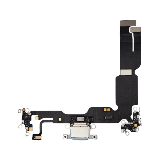 Charging Port Flex Cable for use with iPhone 15 Plus (Blue)