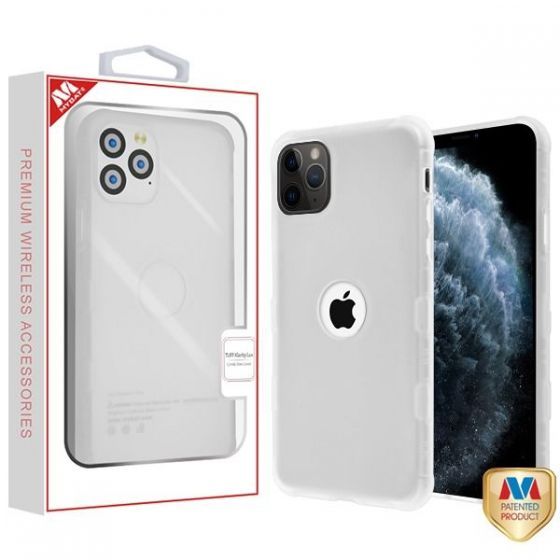 MyBat Tuff Klarity Lux Candy Skin Case for use with iPhone 11 Pro - Semi Transparent White Frost