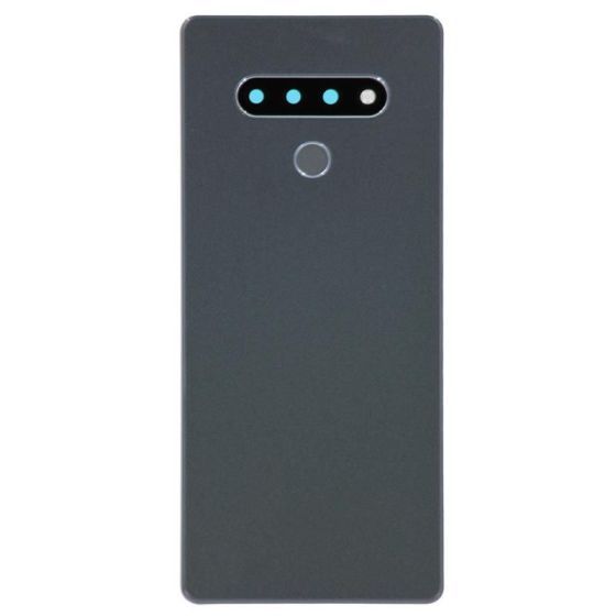Back Cover with Camera Lens and Fingerprint Scanner Sensor for use with LG Stylo 6 (Titan Gray)