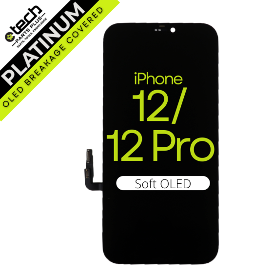 Platinum Soft OLED Screen Assembly for use with iPhone 12 / iPhone 12 Pro