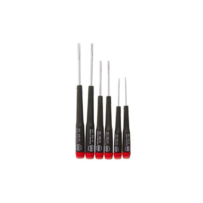 Wiha 26090 (6) Piece Precision Slotted Screwdriver Set