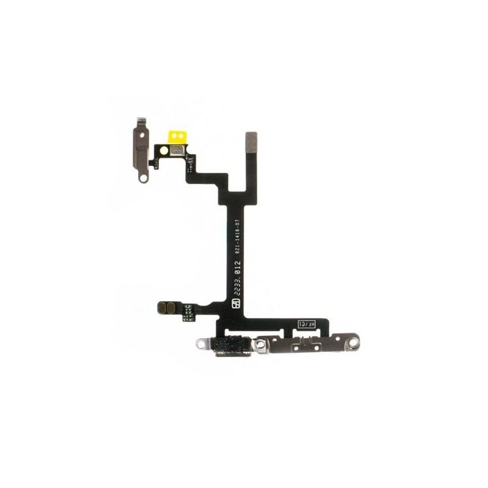 Power & Volume Control Flex Cable w/Brackets for use with iPhone 5