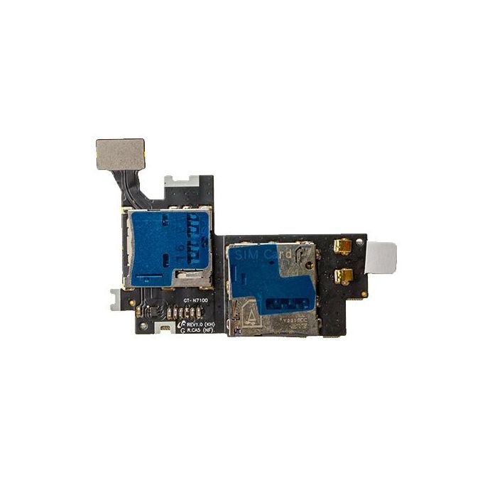 SIM Card Reader Flex Cable for use with Samsung Galaxy Note II International/AT&T N7100/i317