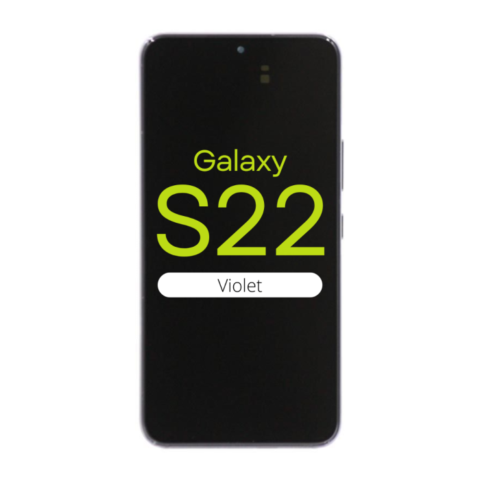 OLED Digitizer Screen Assembly for use with Galaxy S22 5G with frame (Violet)