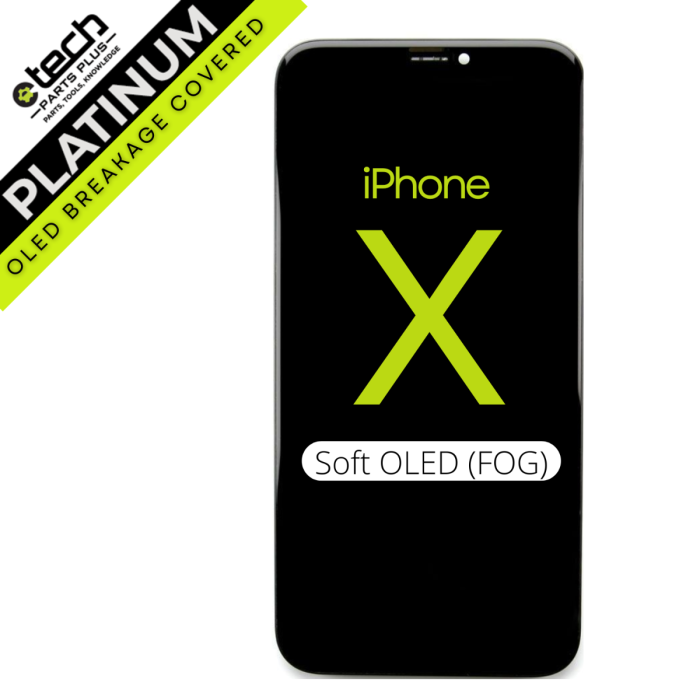 Platinum Soft OLED (FOG) Screen for use with iPhone X