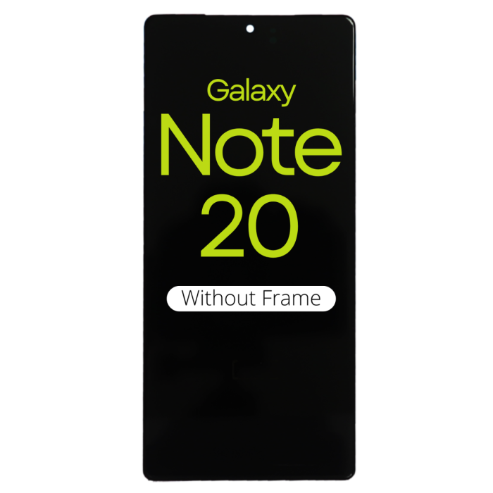 OLED Digitizer Screen Assembly (no frame) for use with Samsung Note 20 (Black)
