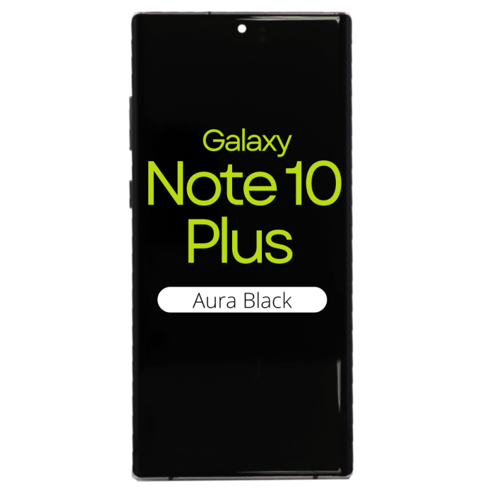 OLED Digitizer Screen (With Frame) for use with Samsung Galaxy Note 10 Plus (Aura Black)