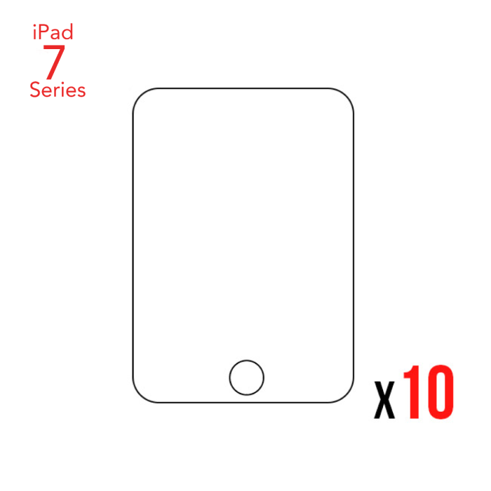 10 pack of tempered glass for ipad 7. 