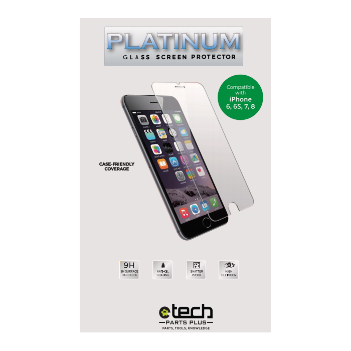 Premium Tempered Glass Screen Protector for use with iPhone 6