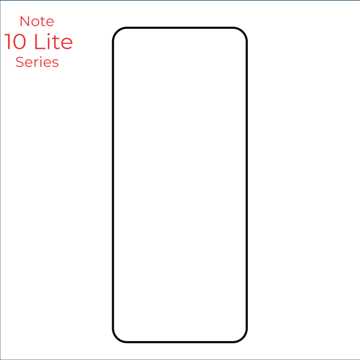 Tempered glass for a Note 10 Lite. 