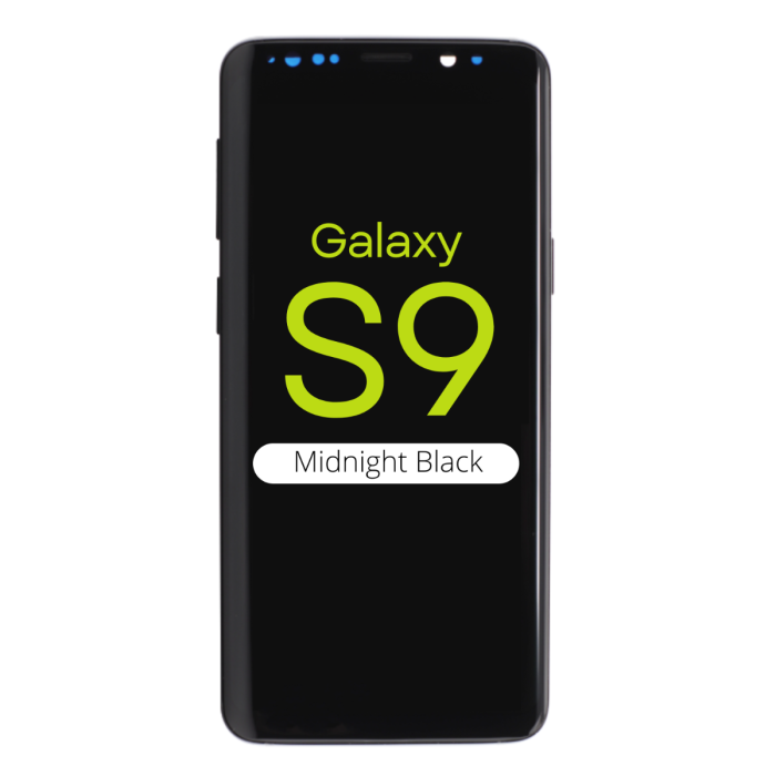 OLED Digitizer Screen Assembly for use with Samsung S9 (With Frame) (Midnight Black)