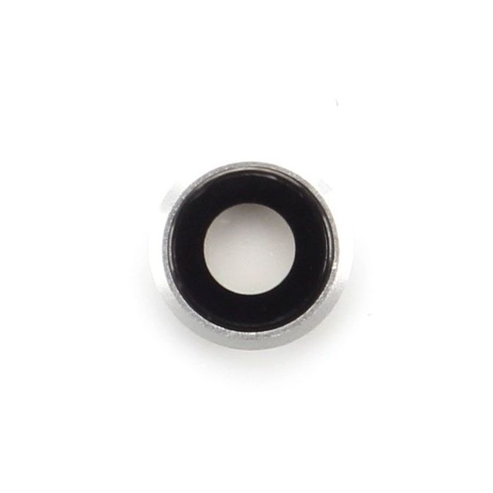 Back Camera Ring with Lens for use with iPhone 8 (White)