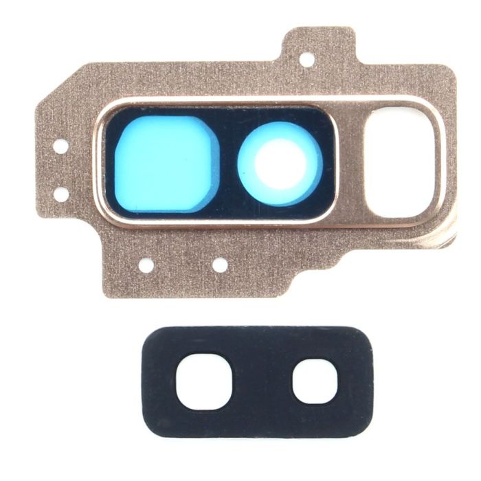 Back camera bezel w lens for use with Samsung Galaxy S9+(Gold)