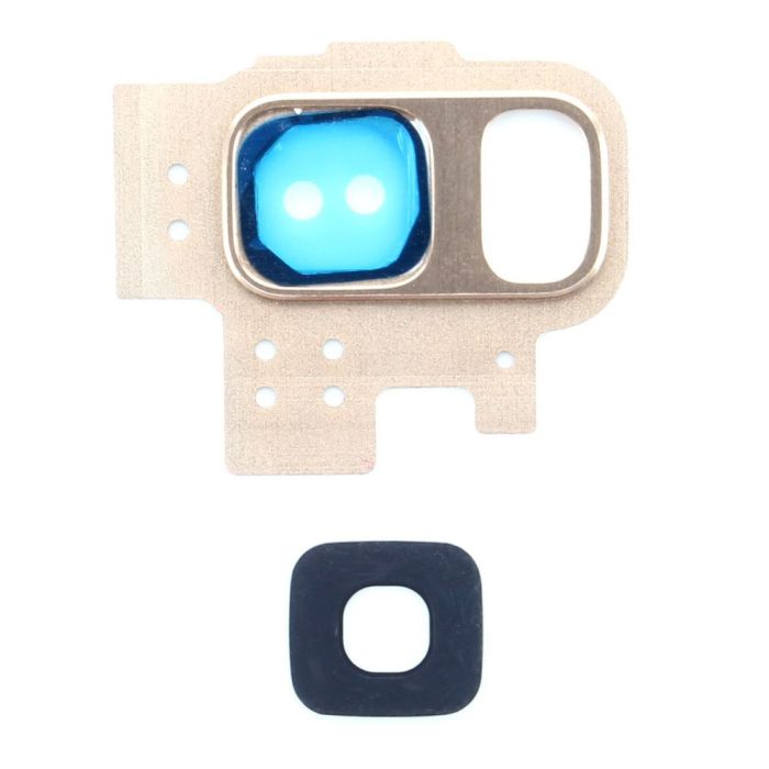 Back camera bezel with lens for use with Samsung Galaxy S9 (Gold)