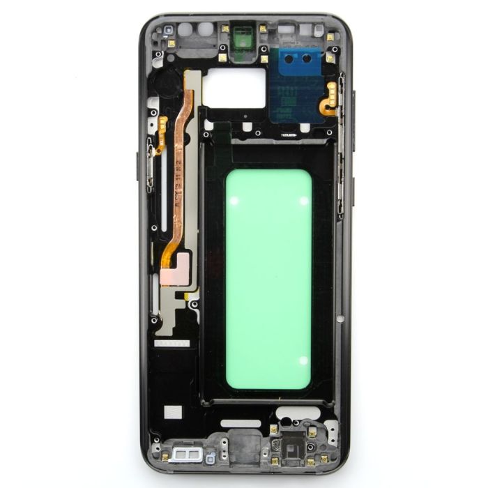 Middle frame w/ small parts for use with Samsung Galaxy S8+ (Gold)