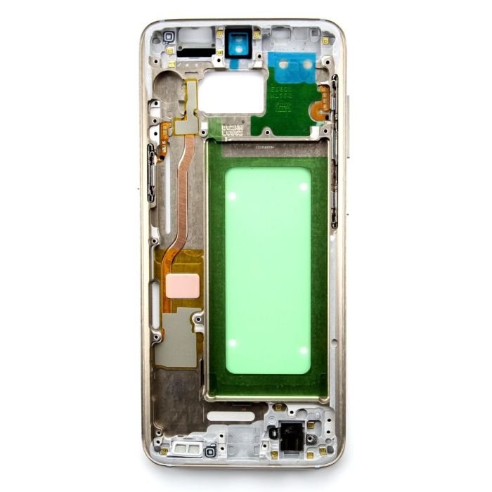 Middle frame for use with Samsung Galaxy S8 (Gold)