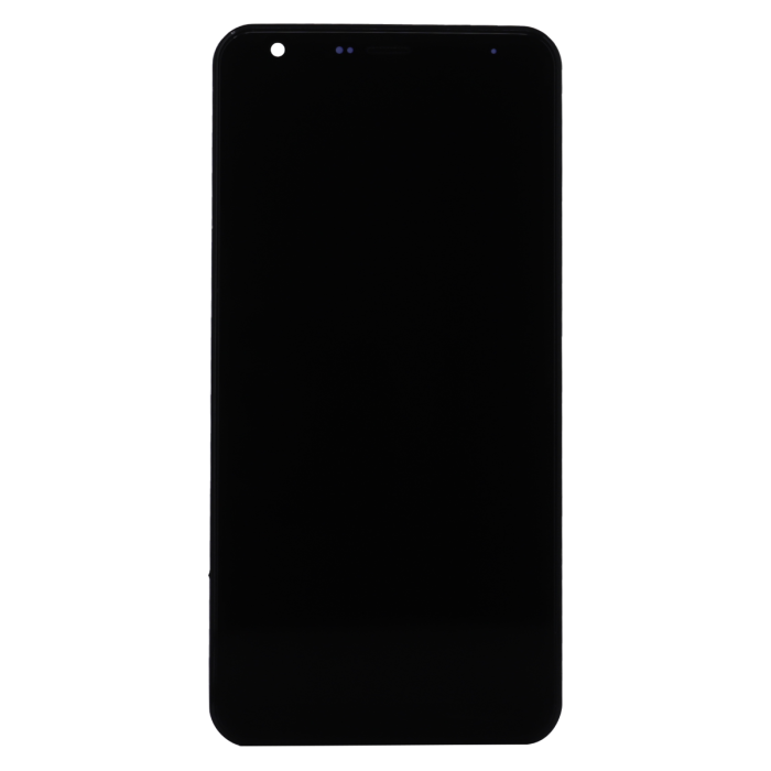 LCD screen with frame for LG Stylo 5 (black). 