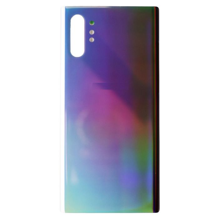 Back glass for Galaxy Note 10 Plus (Silver). 