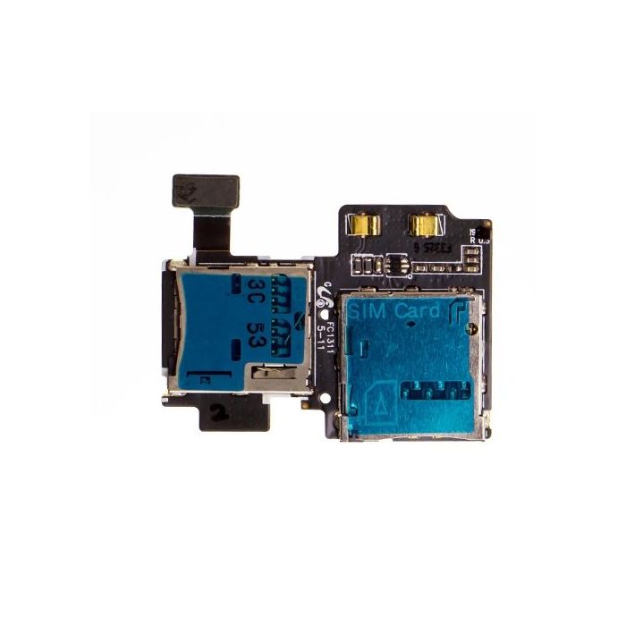 SIM and SD Card Reader for use with Samsung Galaxy S4 International/International LTE i9500/i9505