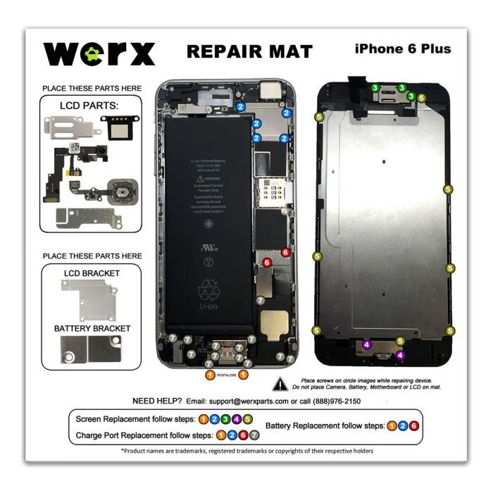 Magnetic Screwmat - iPhone 6+