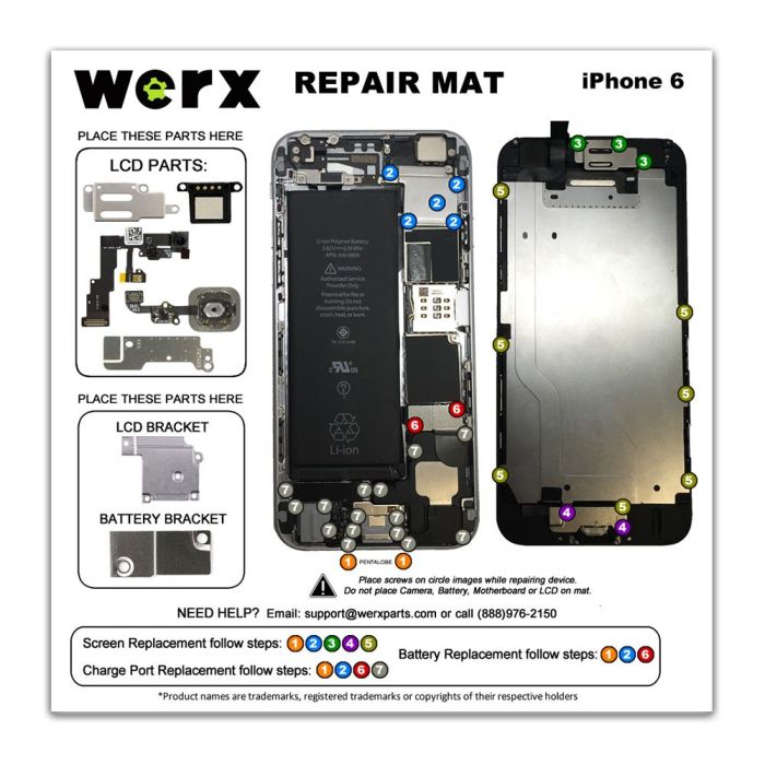 Magnetic Screwmat - iPhone 6
