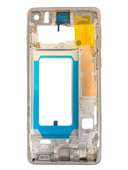Mid Frame Housing for use with Samsung S10 (Prism White)