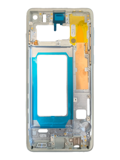 Mid Frame Housing for use with Samsung S10 (Prism Blue)