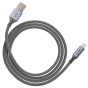 ChargeSync Alloy Lightning Charge Cable (4 ft)(Steel Gray)