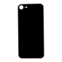 Back Glass (larger camera opening) for iPhone 8/ iPhone SE (2020) (Black)