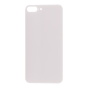 Back Glass (with larger camera opening) for use with iPhone 8+ (White) No Logo