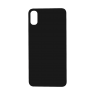 Back Glass (with larger camera opening) for iPhone XS (Space Gray/Black) No Logo