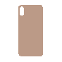 Back Glass (with larger camera opening) for use with iPhone XS (Gold) No Logo