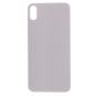 Back Glass (with larger camera opening) for use with iPhone XS Max (White) No Logo