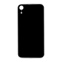 Back Glass (with larger camera opening) for use with iPhone XR (Black) No Logo