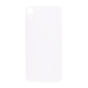 Back Glass (with larger camera opening) for use with iPhone XR (White) No Logo