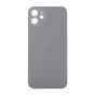 Back Glass (larger camera opening) for use with iPhone 12 (White) (no logo)