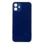 Back Glass (larger camera opening) for use with iPhone 12 (Blue) (no logo)