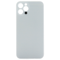 Back Glass (larger camera opening) for use with iPhone 12 Pro Max (White) (No Logo)