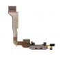 Docking Charging Port, Bottom Mic and Flex Cable, Black, Verizon Only for use with iPhone 4