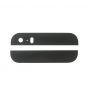 Black Glass Inserts for use with iPhone 5S Back Housing with Camera and Flash Lens