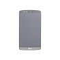 LCD with Digitizer Assembly for use with LG G3 D850, Gray, with Frame