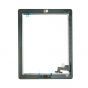 Glass and Digitizer Full Assembly with Home Button and Adhesive, White, for use with iPad 2