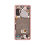 OLED Digitizer Screen Assembly with Frame for use with Galaxy S21 5G (Phantom Pink)